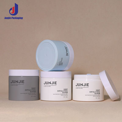 Çevre dostu plastik kavanozlar 80g 100g 120g 200g Boş vücut tereyağı kapları