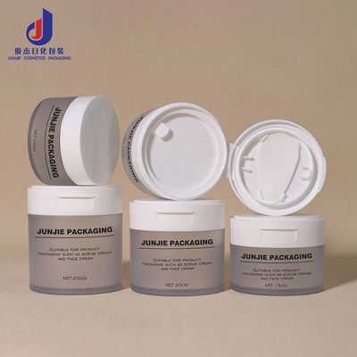 Kelepçeli Boş Göz Maskesi Şişesi Çevre Dostu 120ml 150g 250g Yuvarlak Kapaklı Tonik Pamuklu Ped Kabı Kozmetik Plastik Kavanoz