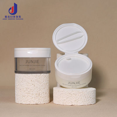 100g 50g Doldurulabilir Kozmetik Kapaklı Kapaklı PET Kapaklı Şeffaf Cilt Bakım Kremi Makyaj Yağı Kavanozu