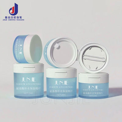 Cilt bakımı kremi için yeniden doldurulabilir PET Flip-top kozmetik kaplar 150g 200g 250g Boyutlarda kavanozlar