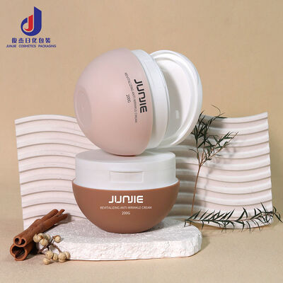 Fabrika fiyatı Plastik PP 200g Flip Top Kapalı Kozmetik Kavanozlar Yüz Vücudunu Yıkama Toner Pamuk Yastıklar Pinçetli Konteyner